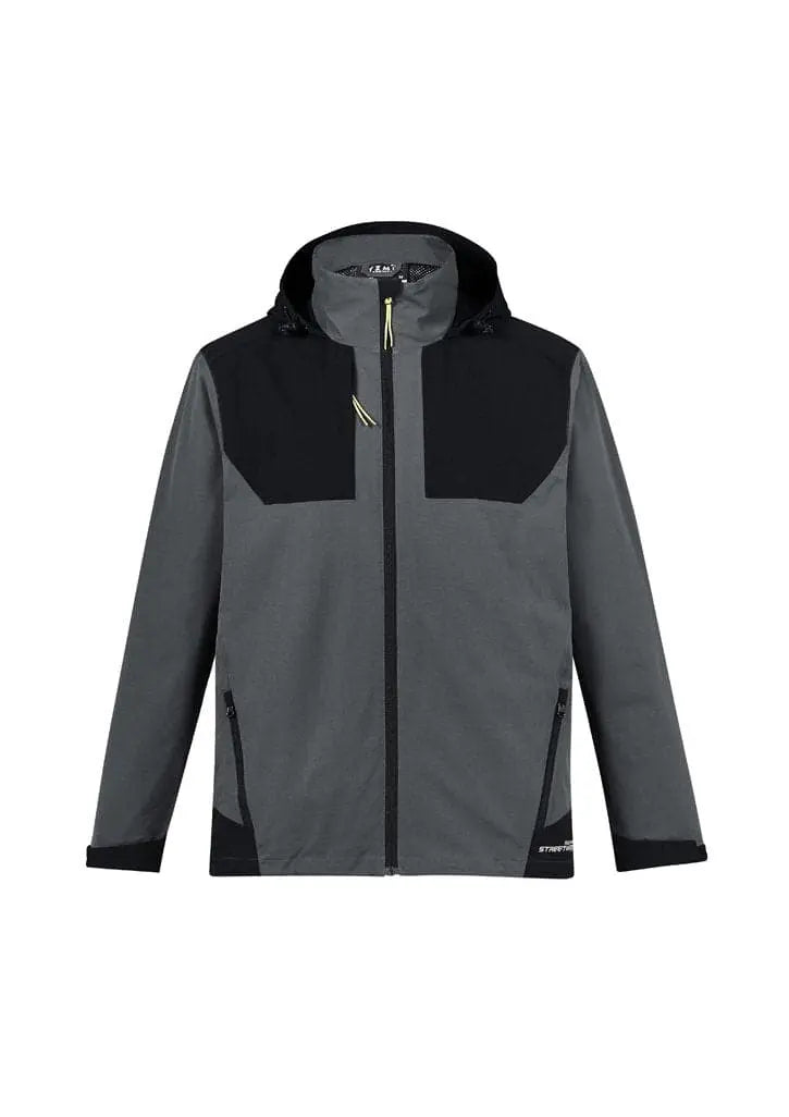 Unisex Streetworx Stretch Waterproof Jacket ZJ310 Work Wear Syzmik Charcoal/Black XS